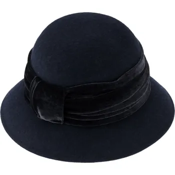 Klobouk Fiebig - Headwear since 1903 Dámský modrý plstěný klobouček Cloche - Fiebig Velikost: Unisize (S-XL)