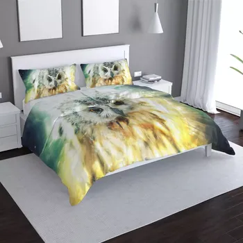 Povlečení Sablio Povlečení Sova - 140x220 / 90x70