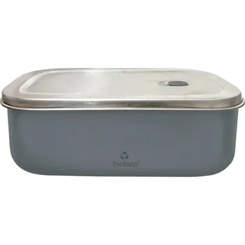 Jídlonosič Chic.mic Nerezový svačinový box Bioloco Barva: Šedý