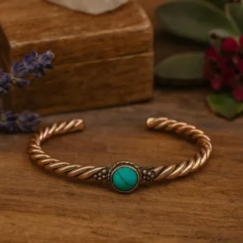 Točený náramek s Tyrkysem - energie odvahy a síly