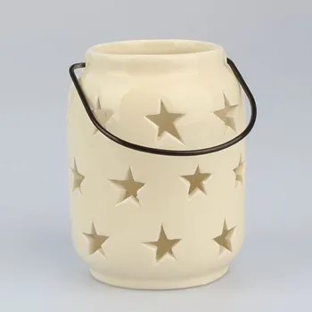 Casa de Engel Keramický závěsný svícen s hvězdami (z)