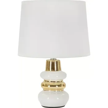 Lampička Stolní lampa Liara 32 cm bílo-zlatá