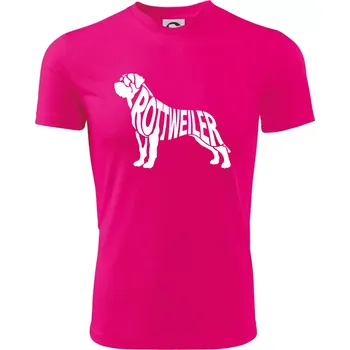 Chlapecké tričko Rotvajler - Dětské triko sportovní (dresovina) - 158 cm/12 let ( Neon Pink )