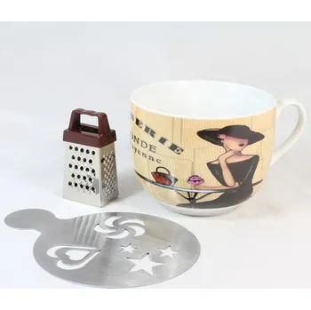 Casa de Engel Keramický hrnek s posypávačem a struhadlem 0/30