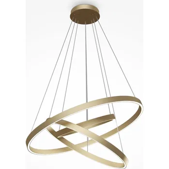 Maytoni Výrazné závěsné svítidlo složené z několika kružnic Rim Set 3 Barva: Mosaz, Teplota chromatičnosti: 3000 Kelvinů MOD058PL-L100BS3K Výrazné závěsné svítidlo složené z několika kružnic Rim Set 3