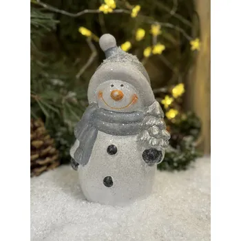 Vánoce Sněhulák velký se stromečkem