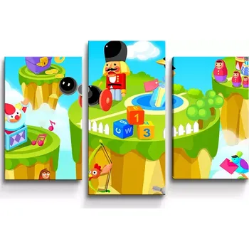 Obraz Sablio Obraz - 3-dílný Dětský motiv 2 - 75x50 cm