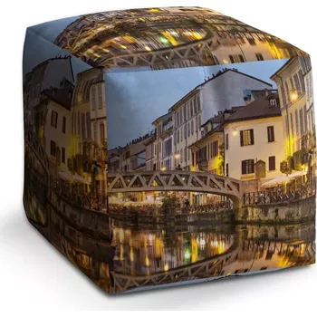 Taburet Sablio Taburet Cube Město: 40x40x40 cm