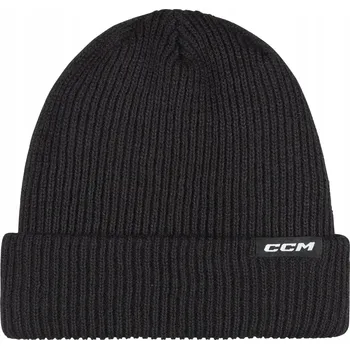 Čepice CCM zimní čepice beanie černá, univerzální velikost