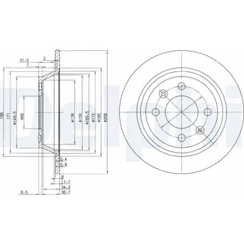 Brzdový kotouč Brzdový kotouč DELPHI BG2420