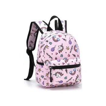 Školní batoh JEDNOROŽEC BATOH BATOH PRO DĚTI DO ŠKOLKY Kapsičky na lahev na pití