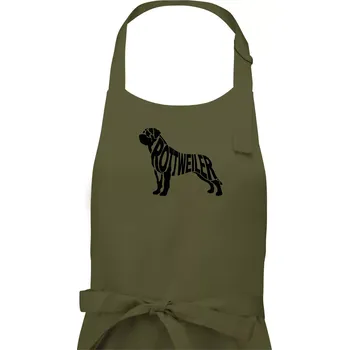 Kuchyňská zástěra Rotvajler - Dámská zástěra na vaření - Univerzální velikost ( Khaki )