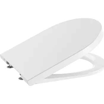 Sedátko na WC Roca Inspira s pomalým sklápěním, antibakteriální, bílé, supralit