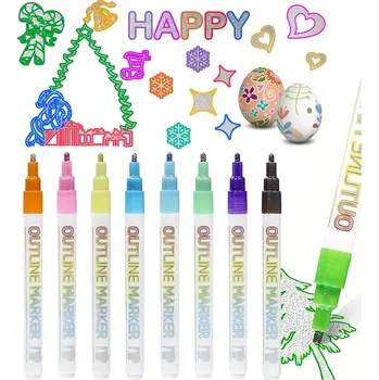 Fixy Fixy Fixy , kovové, konturovací Fixy pro děti, 8 ks.