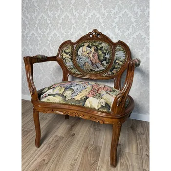 Křeslo Starožitné gobelínové křeslo, cena za ks