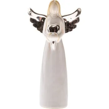 Casa de Engel Porcelánový anděl se srdcem 21 cm