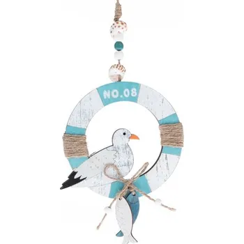 Casa de Engel Dřevěná závěsná dekorace - záchranný kruh