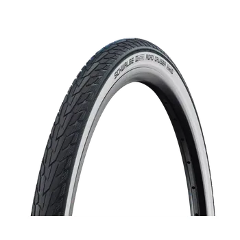 Plášť na kolo Plášť Schwalbe Road Cruiser 42-622, 28x1,6 KevlarGuard bílý bok+reflexní pruh neskládací