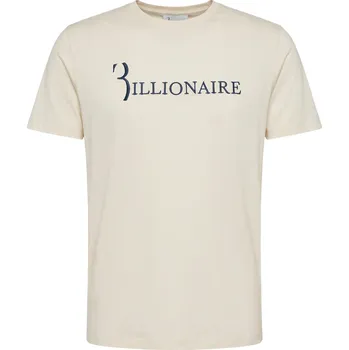 Pánské tričko BILLIONAIRE Flavio Beige/Navy tričko 4XL Béžová