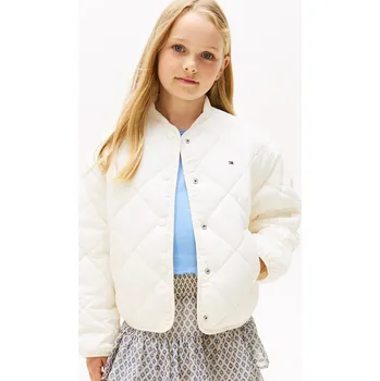 Dívčí bunda Dětská bunda Tommy Hilfiger KG0KG08834.9BYA béžová 01X, vel. 128