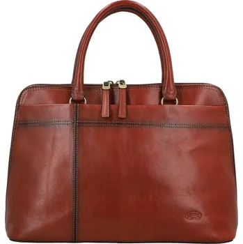Kabelka Dámská kožená kabelka do ruky hnědá - Katana Arifa hnědá