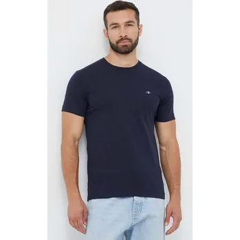 Pánské tričko Bavlněné tričko Gant tmavomodrá barva 2003185 59X, vel. M