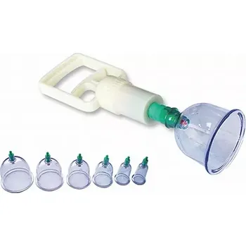 Masážní přístroj Vakuové masážní baňky 6 kusů se sací pumpou DYKL 1270031