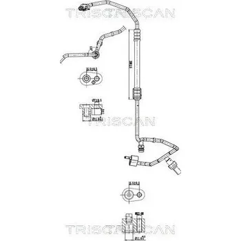 Vedení klimatizace Vysokotlaké / nízkotlaké vedení, klimatizace TRISCAN 9010 29046