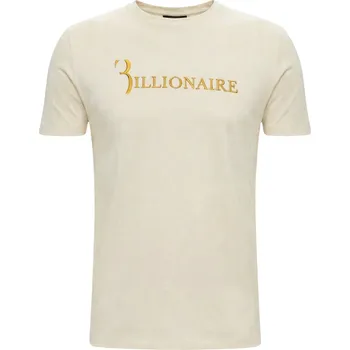 Pánské tričko BILLIONAIRE Flavio Oro Beige tričko 4XL Béžová