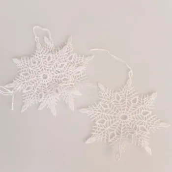 Vánoce Casa de Engel Háčkované závěsné vločky - sada 4ks