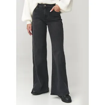 Dámské džíny Makadamia Dámské džíny baggy s širokými nohavicemi C26 Barva: Černá, Velikost: M