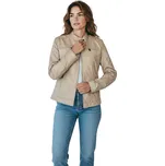 Honey Winter Dámská béžová koženková bunda 01 Barva: Béžová, Velikost: 2XL