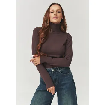 Dámské termoprádlo Makadamia Dámský viskózový rolák C11 Barva: Čokoládová, Velikost: S/M