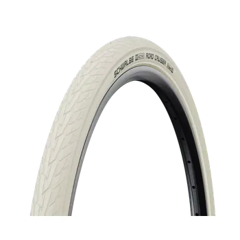 Plášť na kolo Plášť Schwalbe Road Cruiser 26x1.75, 47-559 KevlarGuard krémová+reflexní pruh neskládací