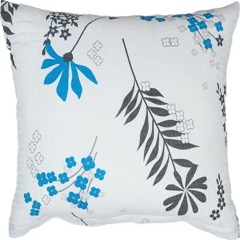 Povlečení DADKA VRACOV Povlak na polštář krep Agáta denim na bílém Rozměr: 40x50