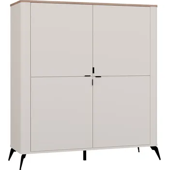 Komoda Komoda CORDOBA 4D kašmír/dub Castello