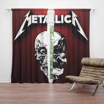 Závěs Sablio Závěs METALLICA Death metal: 2ks 140x250cm