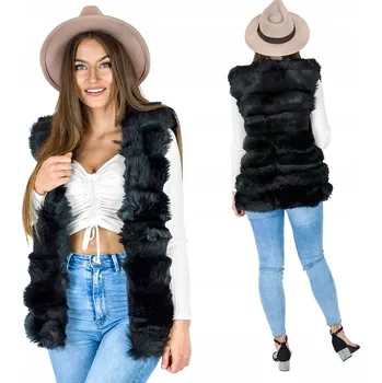 Faux fur vesta CL005 univerzální velikost