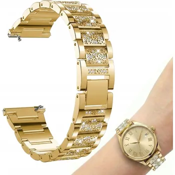 Náramek DÁMSKÝ NÁRAMEK K HODINKÁM CHYTRÉ HODINKY 20MM ELEGANTNÍ DÁREK + ZKRATOVAČ