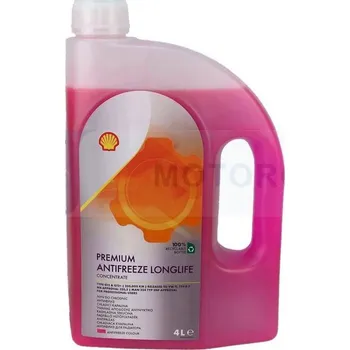 Náplň do chladiče a ostřikovače Chladicí kapalina Premium Antifreeze Shell 4 litry