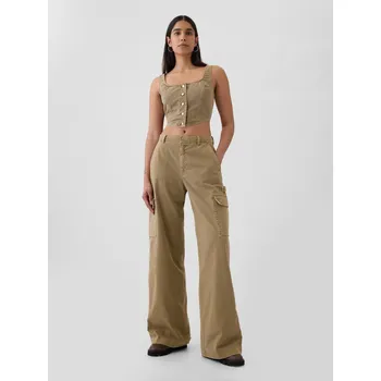 GAP Kalhoty s kapsami Baggy Khaki Cargo