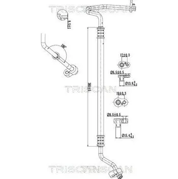 Vedení klimatizace Vysokotlaké / nízkotlaké vedení, klimatizace TRISCAN 9010 29042