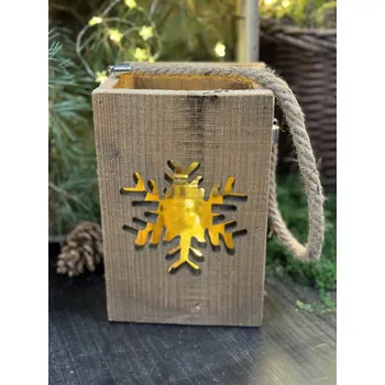 Lucerna Lucerna dřevo vločka velká