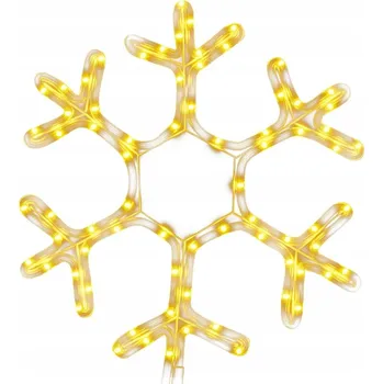 Vánoce VÁNOČNÍ SVĚTELNÁ DEKORACE SNĚHOVÁ VLOČKA 72 LED