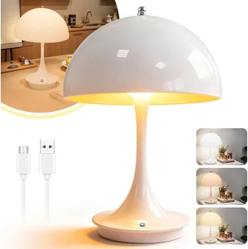 Lampička NOČNÍ STOLNÍ LED STOLNÍ LAMPA USB DOTYKOVÁ BEZDRÁTOVÁ 1200 MAH