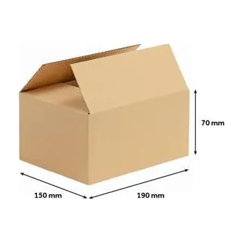 Archivační box Klopová krabice - 3vrstvá, 196 x 156 x 80 mm, 1 ks