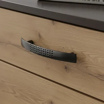 Nábytkové kování Interex Úchytka VELLEN / Černá matná 96 mm