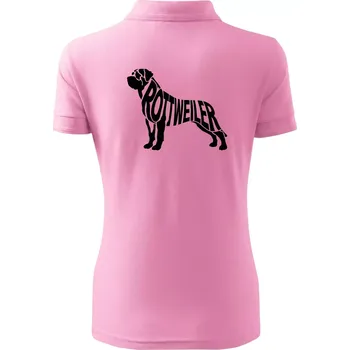 Rotvajler - Polokošile dámská Pique Polo - M ( Růžová )