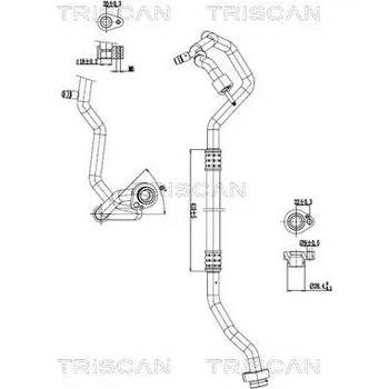 Vedení klimatizace Vysokotlaké / nízkotlaké vedení, klimatizace TRISCAN 9010 29053