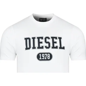Pánské tričko DIESEL 1978 White tričko M Bílá
